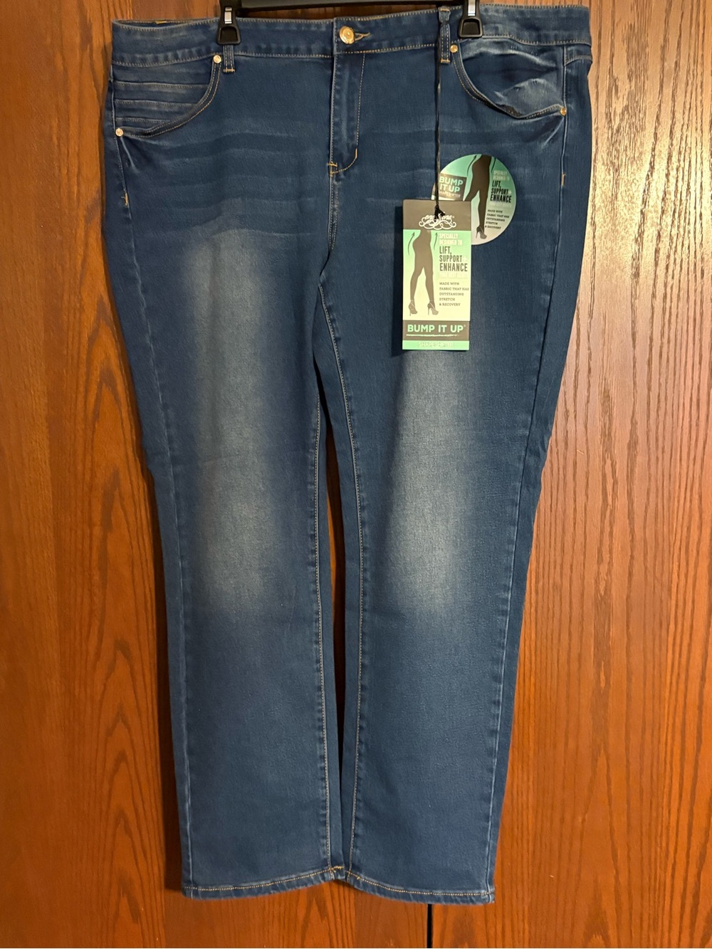 Blue Straight Leg Jeans